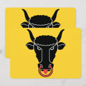 Patriottische uitnodigingen met de vlag van Uri (Voorkant / Achterkant)