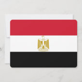 Patriottische uitnodigingen met Egyptische vlag (Achterkant)