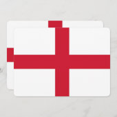 Patriottische uitnodigingen met Engelse vlag (Voorkant / Achterkant)