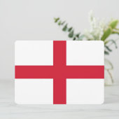 Patriottische uitnodigingen met Engelse vlag (Staand voorkant)