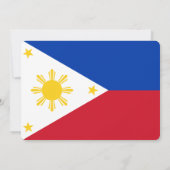 Patriottische uitnodigingen met Filipijnse vlag (Achterkant)