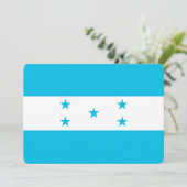 Patriottische uitnodigingen met Honduras Vlag (Staand voorkant)