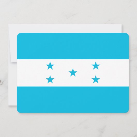 Patriottische uitnodigingen met Honduras Vlag (Voorkant)