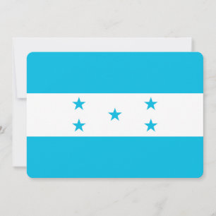 Patriottische uitnodigingen met Honduras Vlag