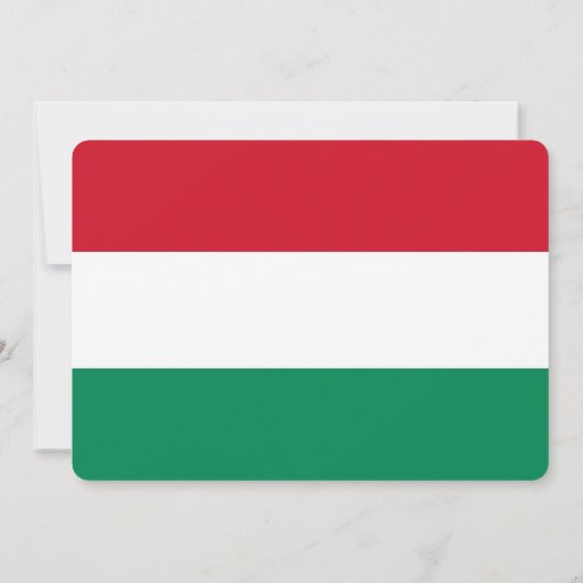 Patriottische uitnodigingen met Hongaarse vlag (Achterkant)