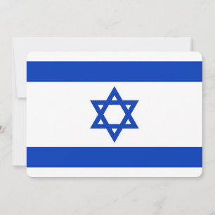 Patriottische uitnodigingen met Israël Vlag