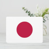 Patriottische uitnodigingen met Japan Flag (Staand voorkant)