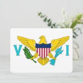 Patriottische uitnodigingen met Maagdeneilanden Vl (Staand voorkant)