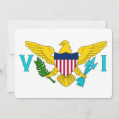 Patriottische uitnodigingen met Maagdeneilanden Vl (Achterkant)