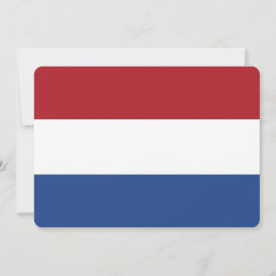 Patriottische uitnodigingen met Nederlandse vlag