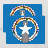 Patriottische uitnodigingen met Noordelijke Marian (Voorkant / Achterkant)