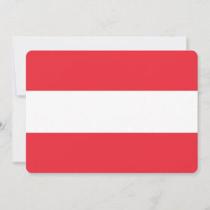 Patriottische uitnodigingen met Oostenrijk Vlag