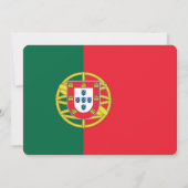 Patriottische uitnodigingen met Portugal Vlag (Achterkant)