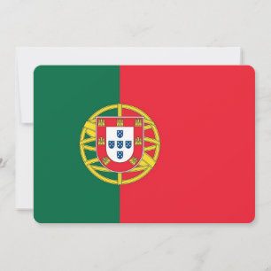Patriottische uitnodigingen met Portugal Vlag