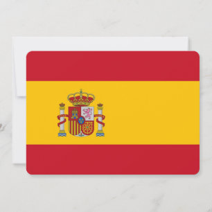 Patriottische uitnodigingen met Spaanse vlag