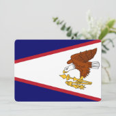 Patriottische uitnodigingen met vlag van Amerikaan (Staand voorkant)