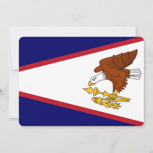 Patriottische uitnodigingen met vlag van Amerikaan