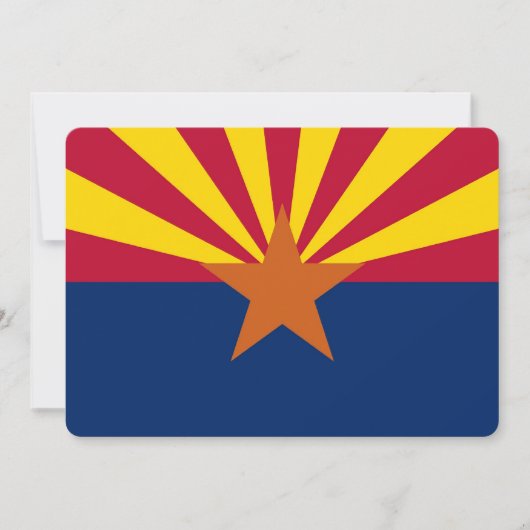 Patriottische uitnodigingen met vlag van Arizona (Voorkant)
