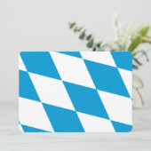 Patriottische uitnodigingen met vlag van Beieren (Staand voorkant)