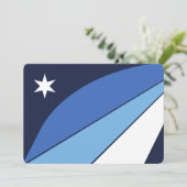 Patriottische uitnodigingen met vlag van Columbia, (Staand voorkant)