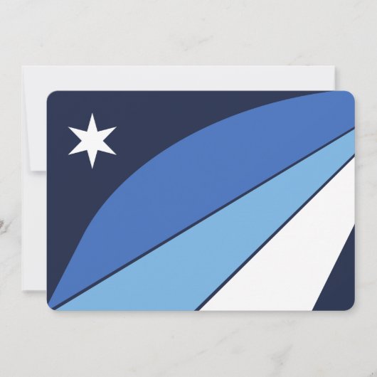 Patriottische uitnodigingen met vlag van Columbia, (Voorkant)