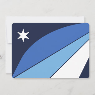 Patriottische uitnodigingen met vlag van Columbia,