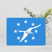 Patriottische uitnodigingen met vlag van Corpus Ch (Staand voorkant)