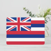 Patriottische uitnodigingen met vlag van Hawaï (Staand voorkant)