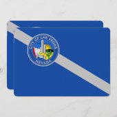 Patriottische uitnodigingen met vlag van Las Vegas (Voorkant / Achterkant)