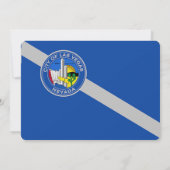 Patriottische uitnodigingen met vlag van Las Vegas (Achterkant)