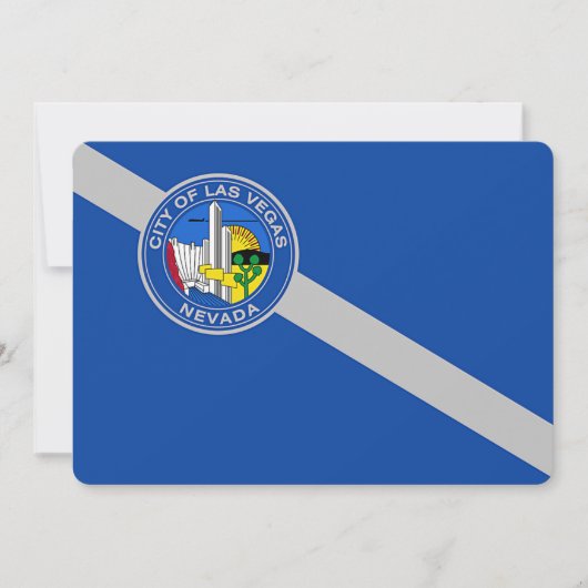 Patriottische uitnodigingen met vlag van Las Vegas (Voorkant)