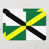 Patriottische uitnodigingen met vlag van Monterey (Voorkant / Achterkant)