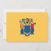 Patriottische uitnodigingen met vlag van New Jerse (Voorkant)