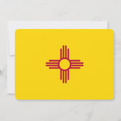 Patriottische uitnodigingen met vlag van New Mexic (Achterkant)