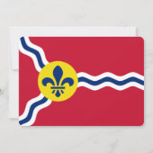 Patriottische uitnodigingen, Vlag van St. Louis, V Kaart (Achterkant)