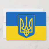 Patriottische uitnodigingen voor de Oekraïense vla (Achterkant)