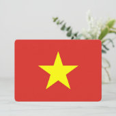Patriottische uitnodigingen voor de Vietnamese vla (Staand voorkant)