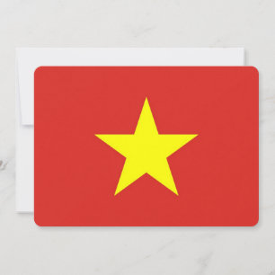 Patriottische uitnodigingen voor de Vietnamese vla