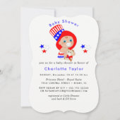 Patriottische Uncle Sam Amerikaans Baby shower Kaart (Voorkant)