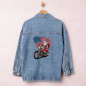 Patriottische Uncle Sam Motorcycle Denim Jacket (Hangar)