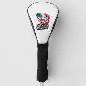 Patriottische Uncle Sam Motorcycle Golfheadcover (Voorkant)