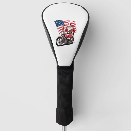 Patriottische Uncle Sam Motorcycle Golfheadcover (Voorkant)