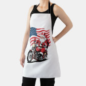 Patriottische Uncle Sam Motorcycle Schort (Insitu)