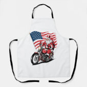 Patriottische Uncle Sam Motorcycle Schort (Voorkant)