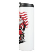 Patriottische Uncle Sam Motorcycle Thermosbeker (Geroteerd rechts)