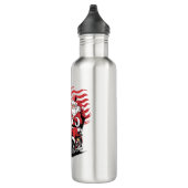 Patriottische Uncle Sam Motorcycle Waterfles (Rechts)