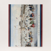  Patriottische Unie Pond Skating Rink Legpuzzel (Verticaal)