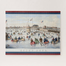  Patriottische Unie Pond Skating Rink Legpuzzel