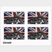 Patriottische Uniefaciliteit, vlag van de VK, moto Rechthoekige Sticker (Vel)