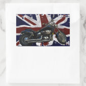 Patriottische Uniefaciliteit, vlag van de VK, moto Rechthoekige Sticker (Tas)